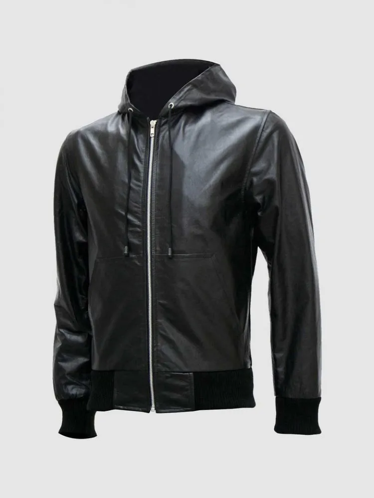Black-Leather-Jacket-with-Hoodie-750x1000fit.webp Black Leather Jacket with Hoodie - Image 1