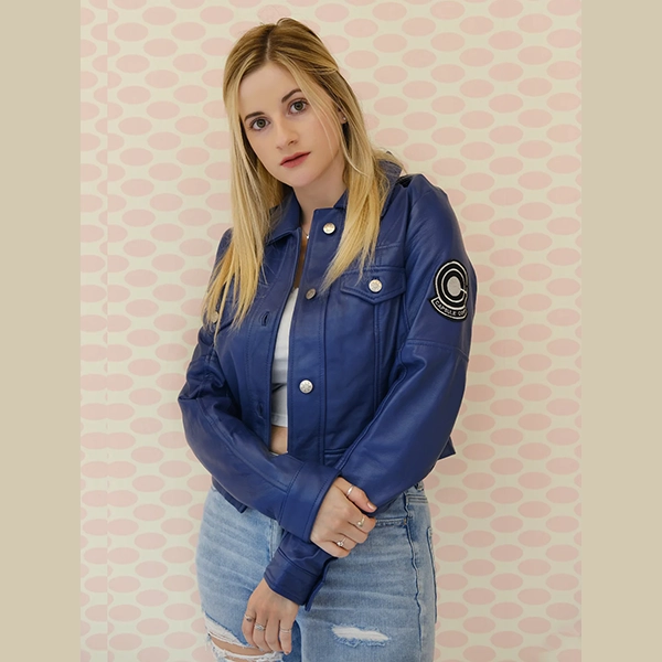 CapsuleCorpPurpleJacketforWomens_1500x1500.webp Womens Capsule Corp Future Trunks Leather Jacket - Image 1