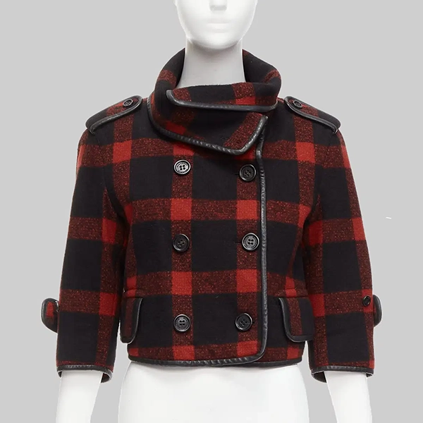 Cara-Delevingne-Red-And-Black-Cropped-Jacket.webp Cara Delevingne Red And Black Cropped Jacket - Image 1