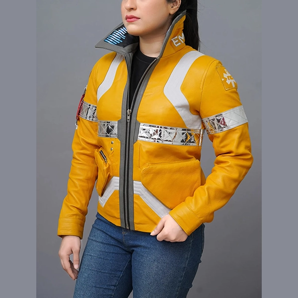 DavidMartinezInspiredYellowCostumeLeatherJacket_1500x1500.webp David Martinez Inspired Yellow Cosplay Leather Jacket - Image 1