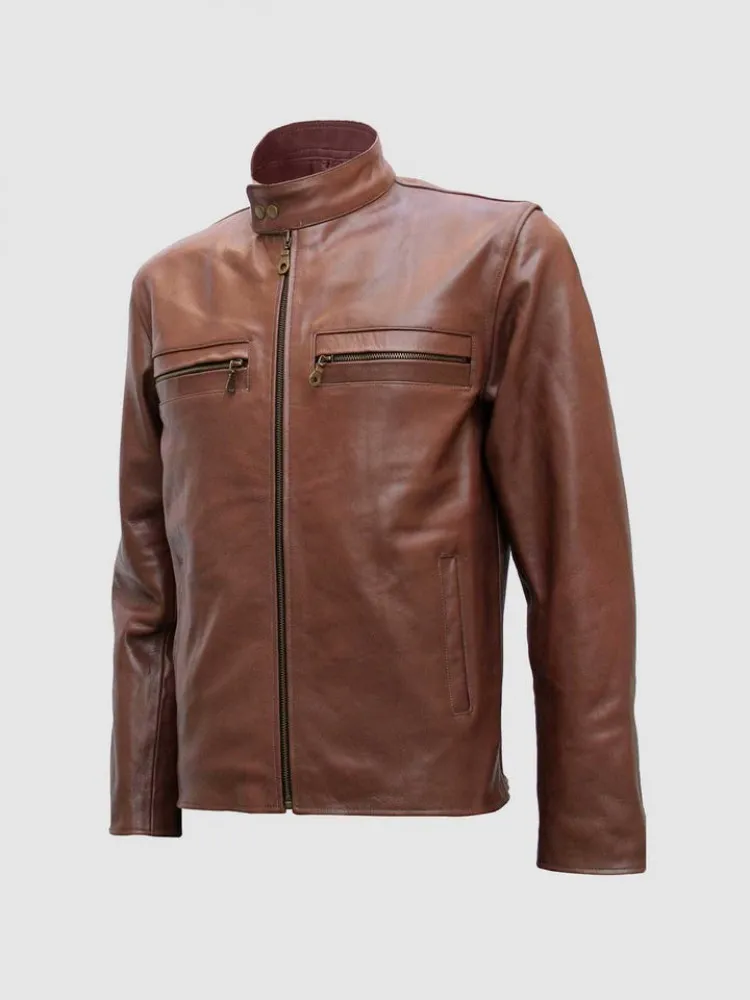 Elegant-Brown-Fashion-Leather-Jacket-for-Men-750x1000fit.webp Elegant Brown Fashion Leather Jacket - Image 1