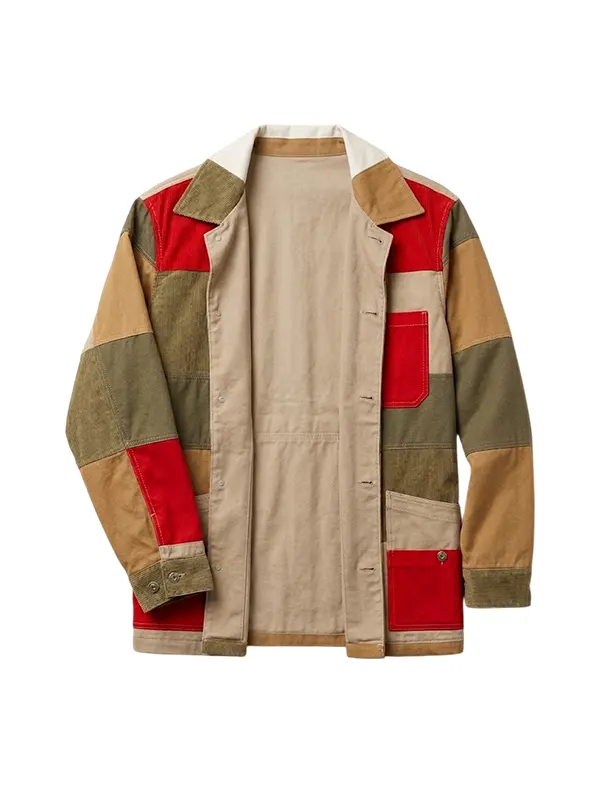 Hunter-S-Thompson-Multicolor-Cotton-Jacket.webp Hunter S Thompson Multicolor Cotton Jacket - Image 1