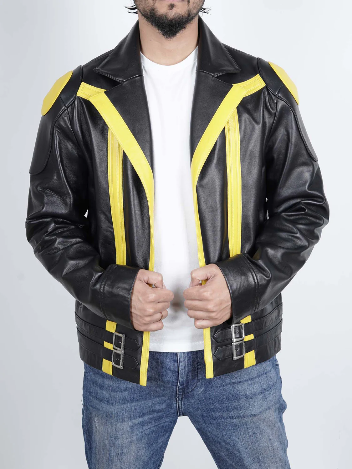 Pokemon-Go-Team-Instinct-Spark-Costume-Jacket_1500x1500.webp Mens Poke Spark Yellow Team Leader Jacket Anime Costume Cosplay Outfit - Image 1