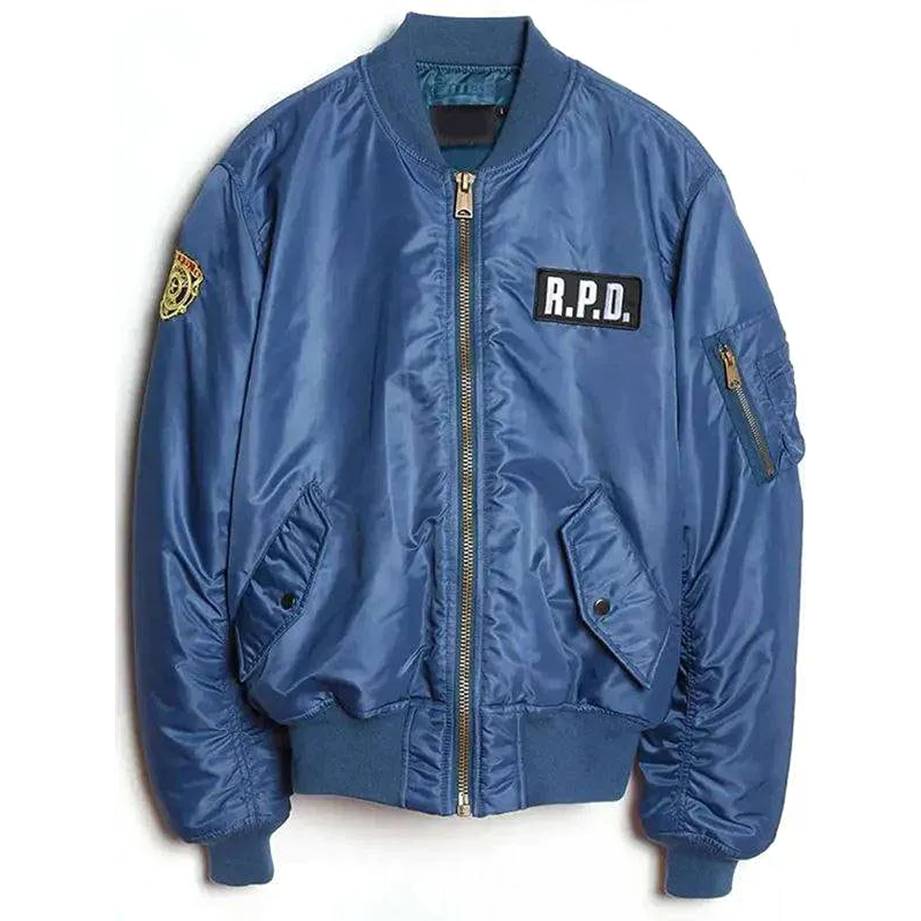 Resident-Evil-2-RPD-Blue-Jacket.webp RPD Resident Evil 2 Blue Jacket - Image 1